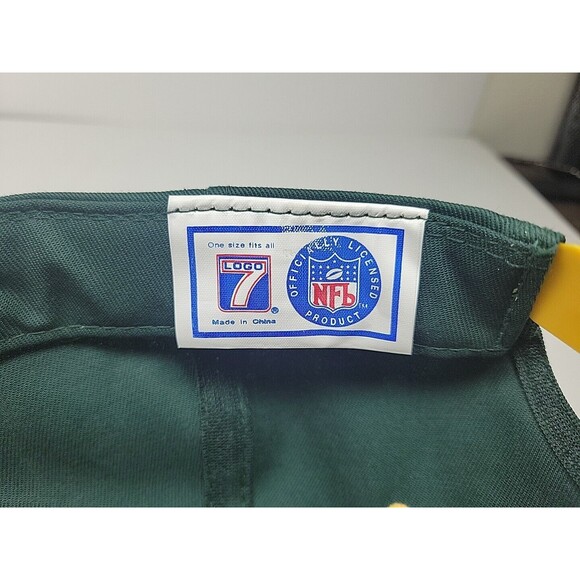 Vintage Green Bay Packers Big Logo 7 Split HEADLIGHTS Hat Snapback NEW - Picture 5 of 6